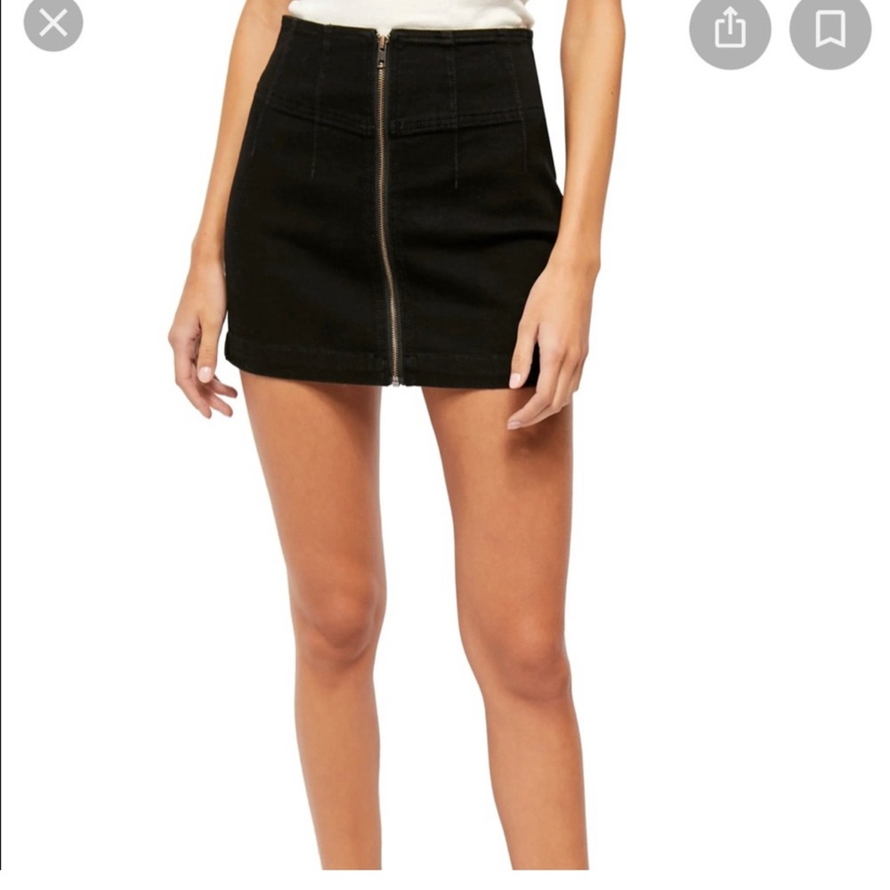 We The Free Black Mini Skirt
